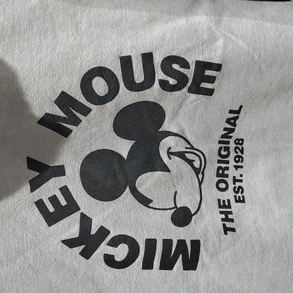 NEFF DISNEY DONT STRESS MICKEY MOUSE HOODIE SWEATSHIRT HANDWARMERS GRAY BLACK XL - Picture 7 of 8